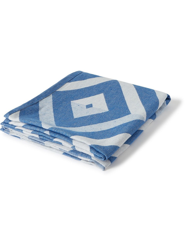 Photo: Frescobol Carioca - Angra Cotton and Linen-Blend Jacquard Towel