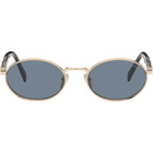 Prada Eyewear Gold 'Prada Eyewear Collection' Sunglasses