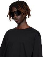Balmain Black & Gold 'Le Masque' Sunglasses