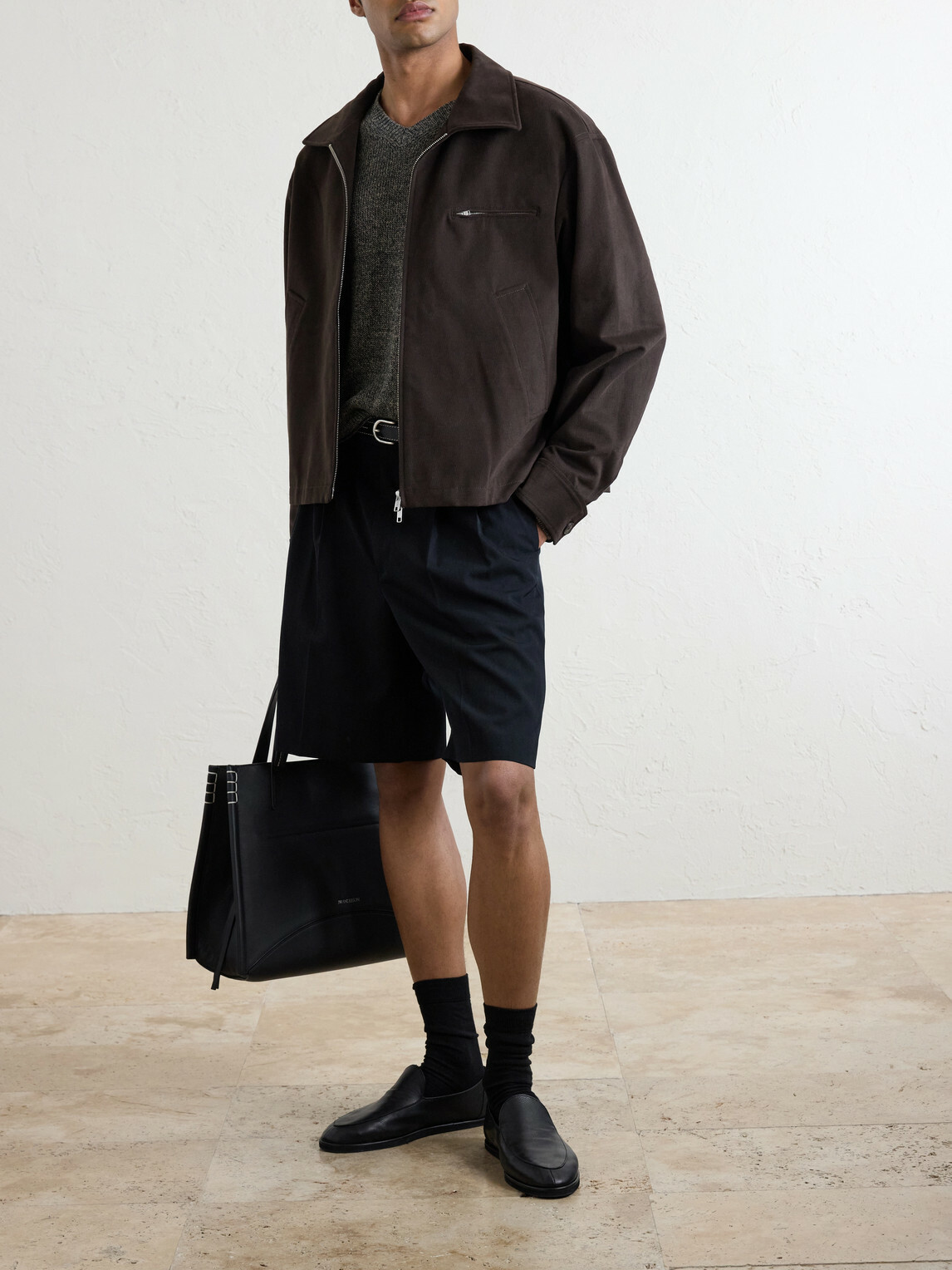 mfpen - Postal Cotton-Velvet Jacket - Brown