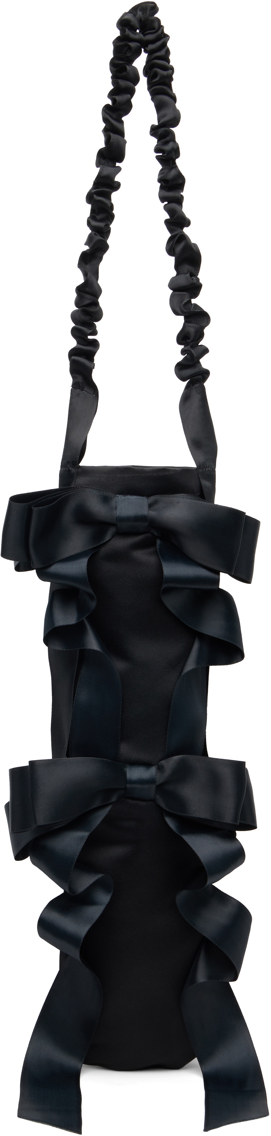Gohar World Black Baguette Bag