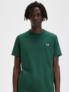 Fred Perry T Shirt Green   Mens