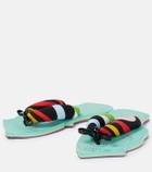 Pucci - Printed fabric thong sandals