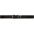 Y/Project Black and Silver Classic Y Belt