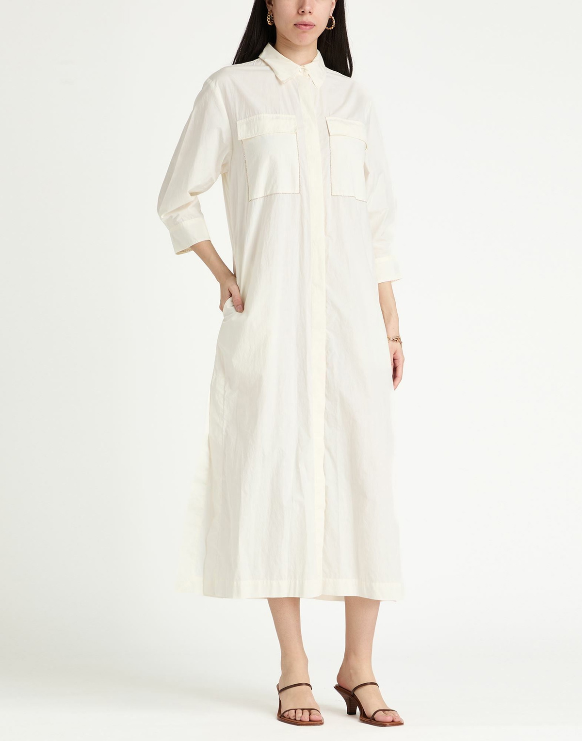 Peserico Womens Maxi dress in Ivory
