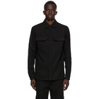 Rick Owens Black Wool Workshirt Shirt