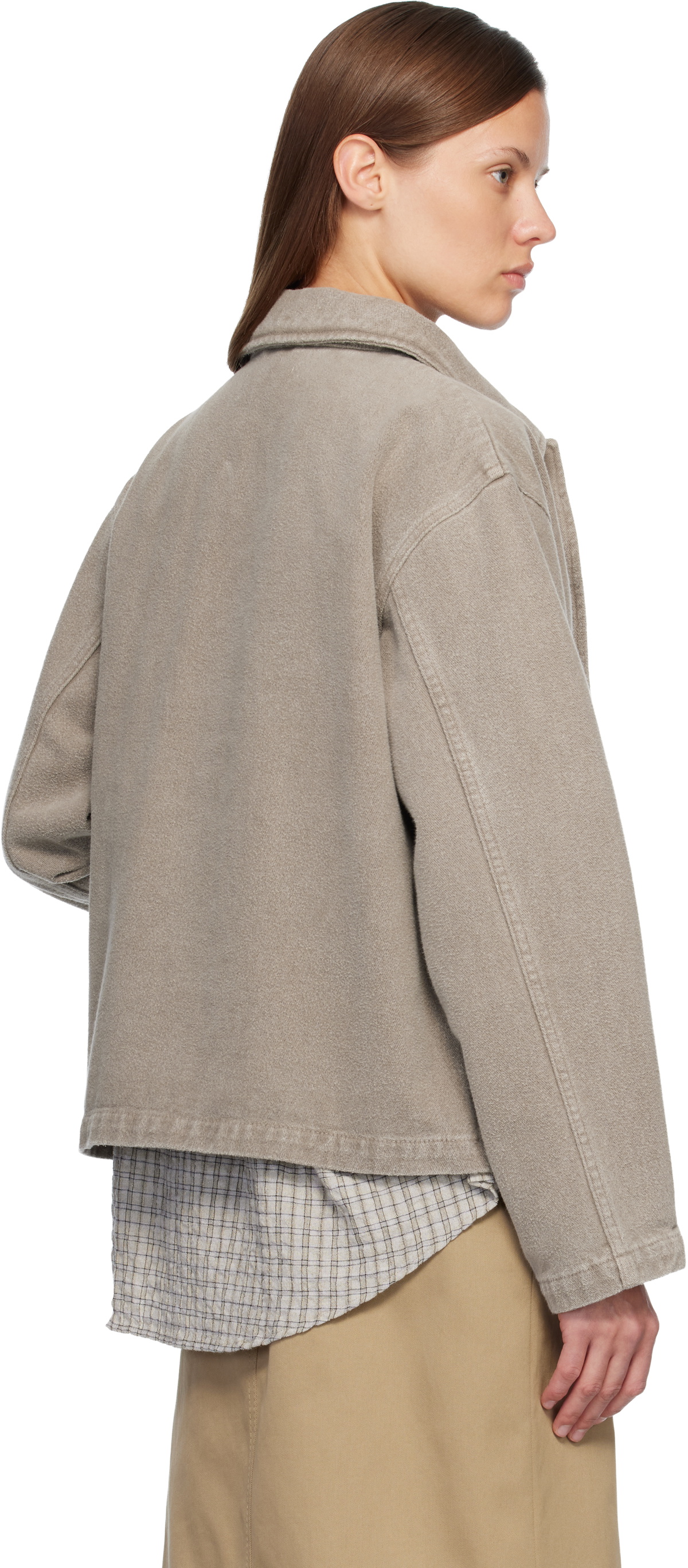 mfpen Beige Painters Denim Jacket