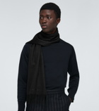 Alexander McQueen Fringed cashmere scarf