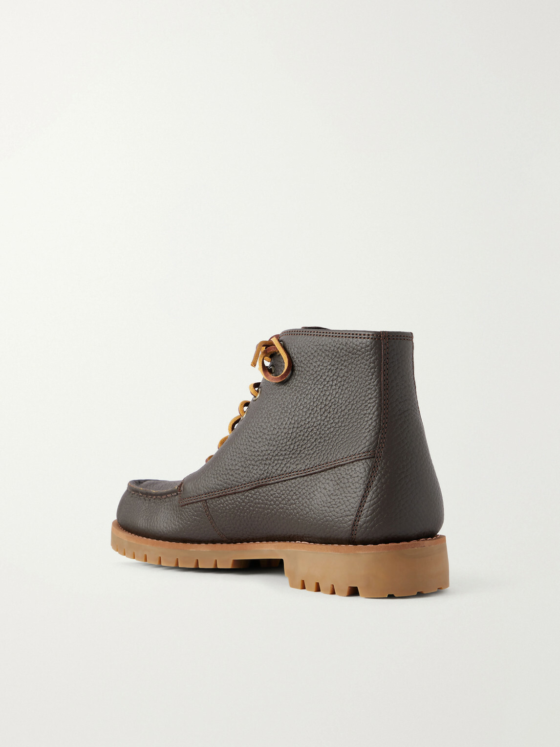Sebago - Carter Full-Grain Leather Lace-Up Boots - Brown