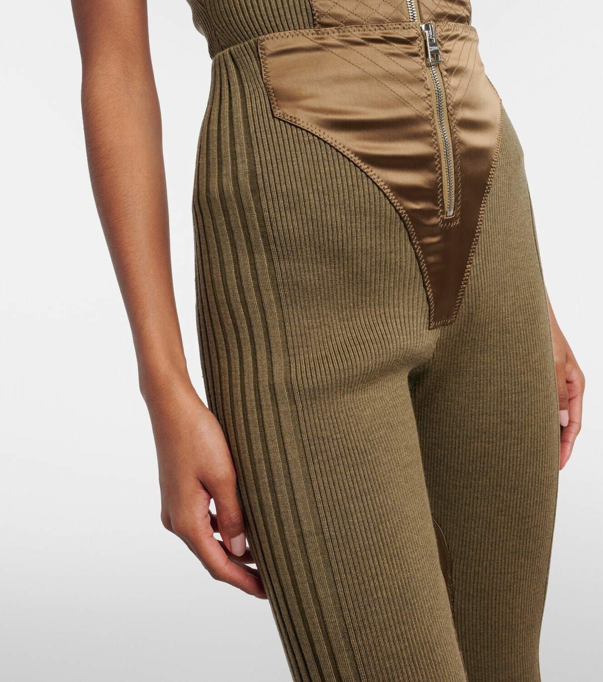Jean Paul Gaultier Wool-blend Capri pants