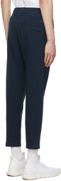 Boss Navy Cotton Trousers