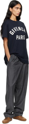 Givenchy Navy 'Givenchy Paris' Boxy Fit T-shirt