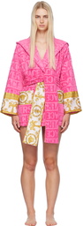 Versace Underwear Pink 'I Heart Baroque' Robe