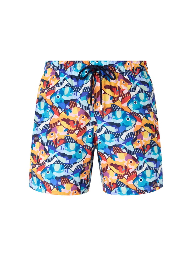 Photo: Vilebrequin - Mahina Straight-Leg Mid-Lenght Printed Shell Swim Shorts - Multi