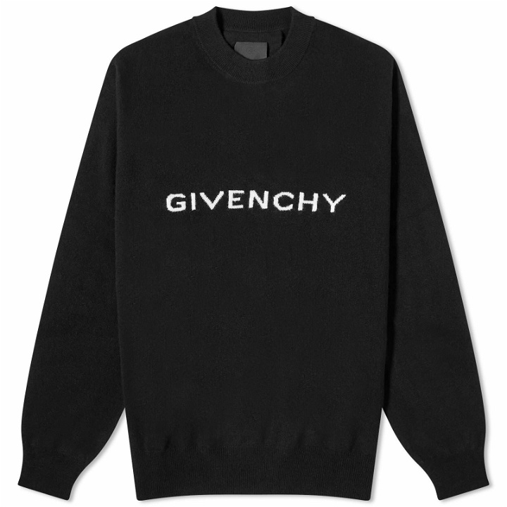 Photo: Givenchy Men's Archetype Logo Knit Jumper in Black