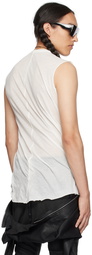 Rick Owens White Basic Tank Top