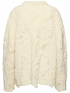 ACNE STUDIOS Kolda Distressed Cable Knit Wool Sweater