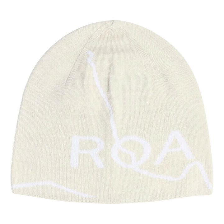 Photo: ROA Men's Logo Wool Beanie in Off White