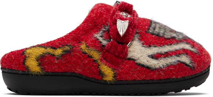 Photo: Toga Virilis Red SUBU Edition Knit Slipper Loafers