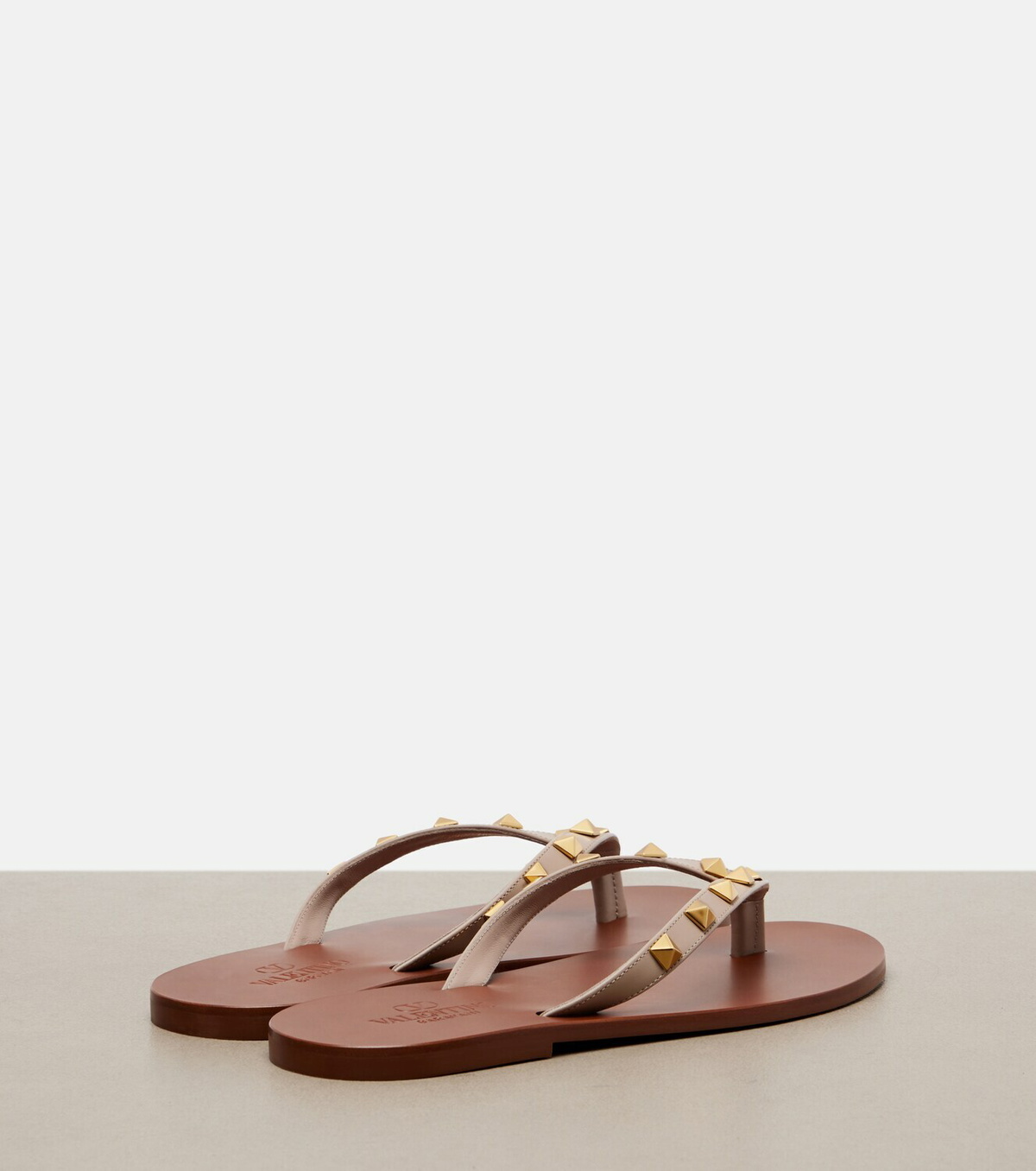 Valentino Garavani Rockstud leather thong sandals