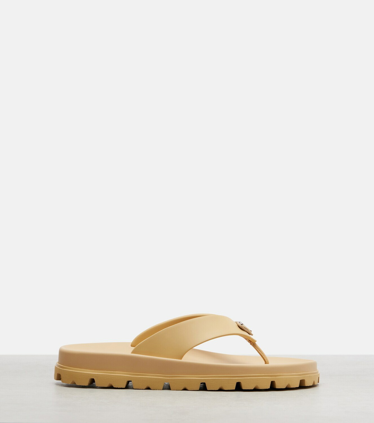 Prada Logo thong sandals