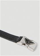 Prada - Logo Plaque Bracelet in Black