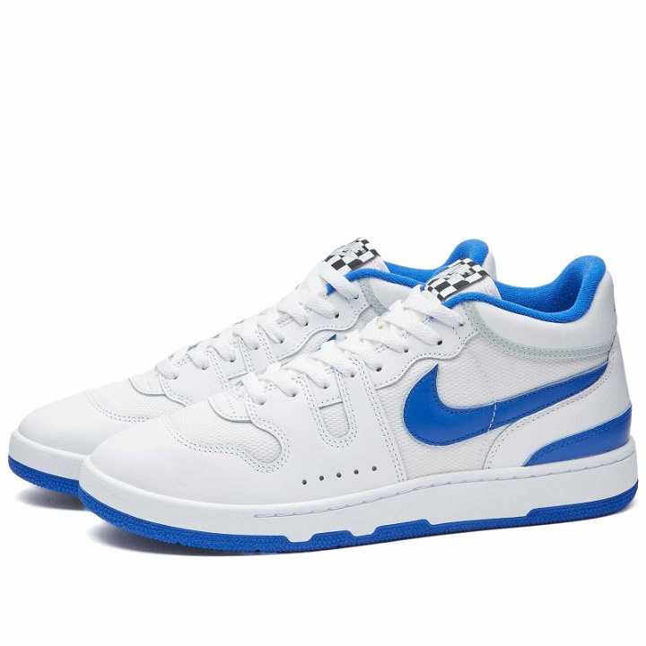 Photo: Nike Men's ATTACK Sneakers in White/Game Royal/Pure Platinum