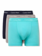 Calvin Klein Underwear - Three-Pack Stretch-Cotton Trunks - Multi