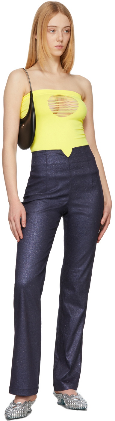 Maisie Wilen Indigo Shimmer Contra Jeans