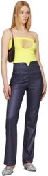 Maisie Wilen Indigo Shimmer Contra Jeans