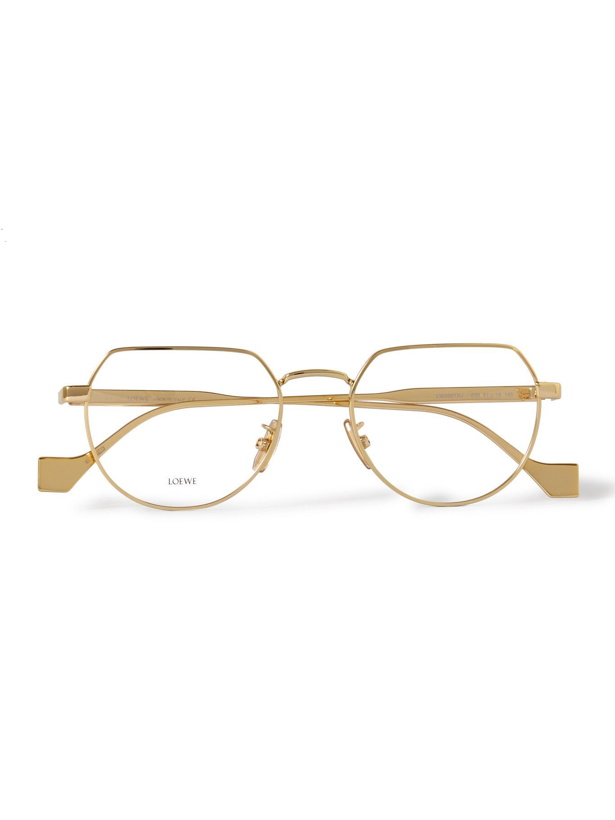 Photo: Loewe - Round-Frame Gold-Tone Optical Glasses
