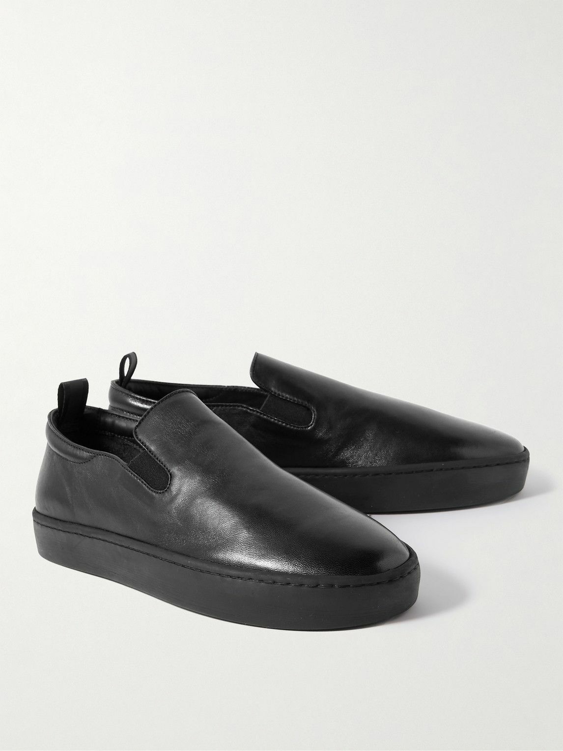 Officine Creative - Bug Leather Slip-On Sneakers - Black Officine 
