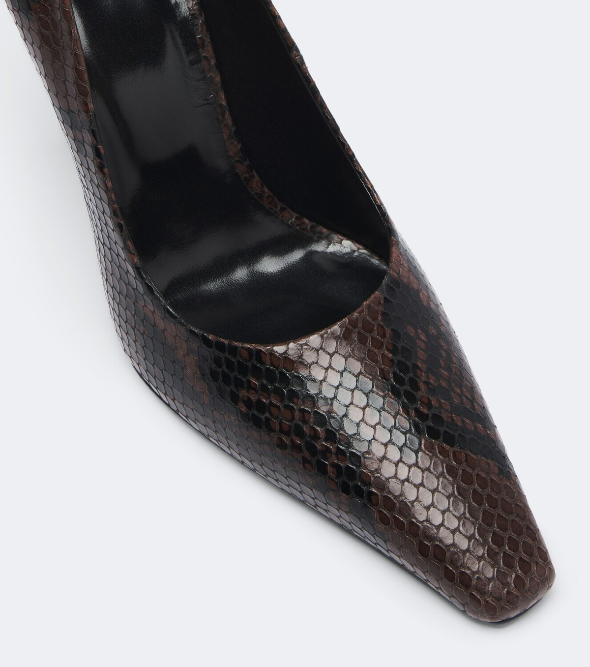 JUDE Fame snake-effect leather pumps