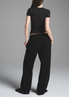Skims Cotton-blend Straight-leg Sweatpants Black