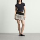 Gimaguas Women's Charlie Mini Skirt in Grey/Black
