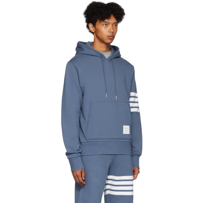 Thom browne navy online hoodie