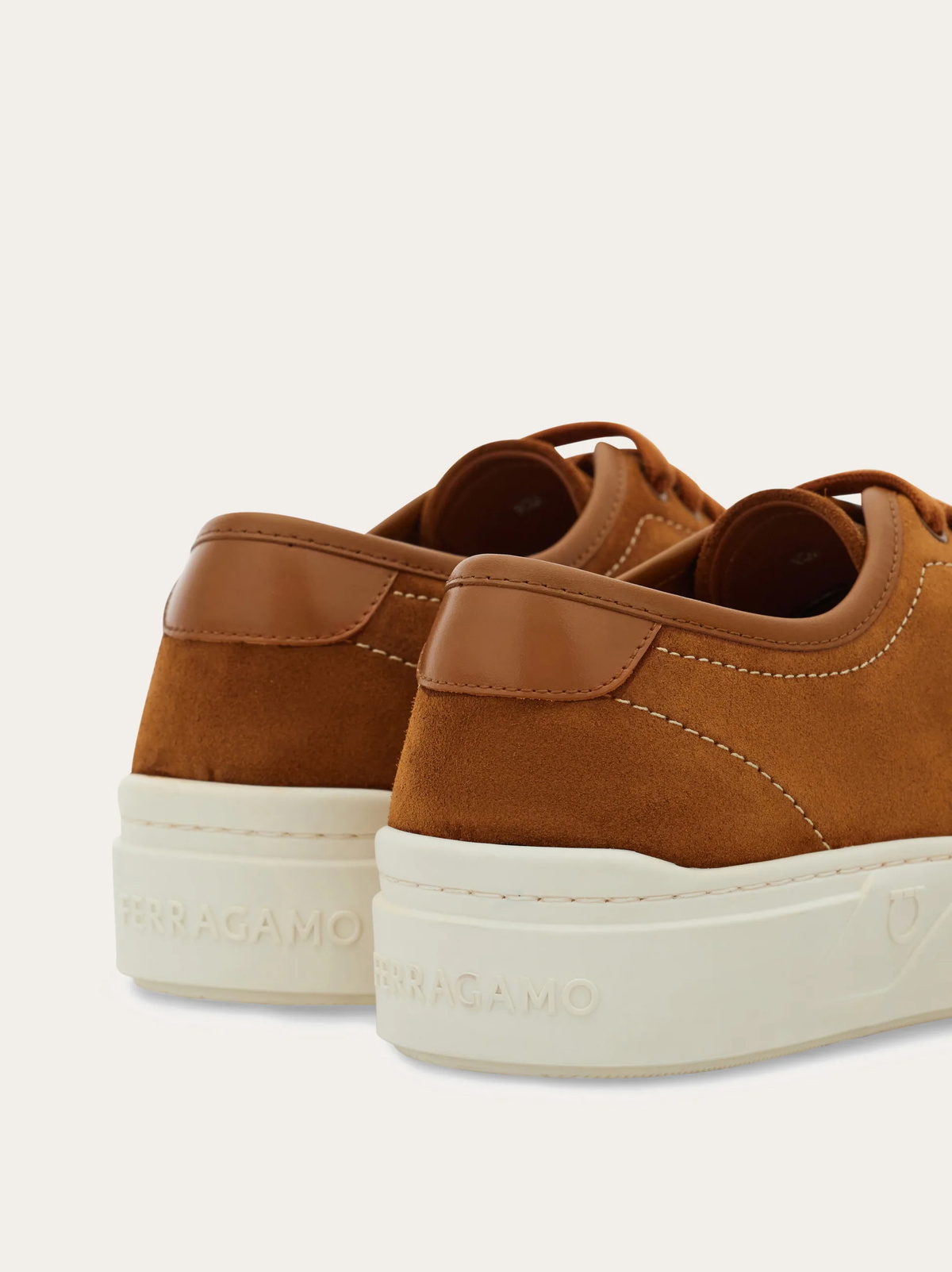Ferragamo Mens Gancini sneaker in Brown
