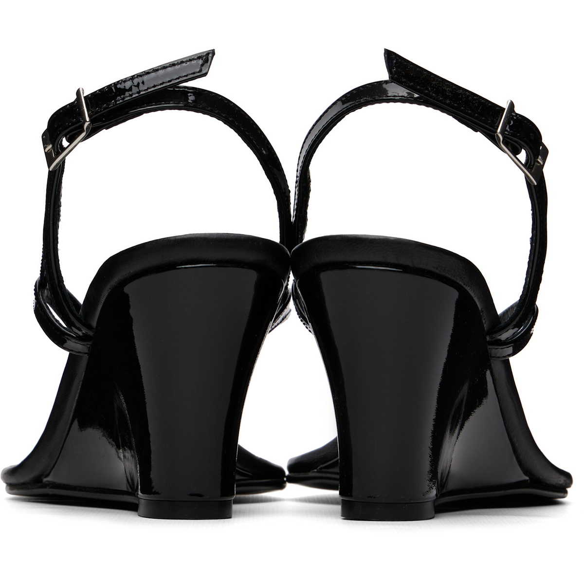 Gimaguas Black Sandal Wedges Heeled Sandals