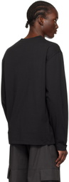 Moncler Black Logo Appliqué Long Sleeve T-Shirt