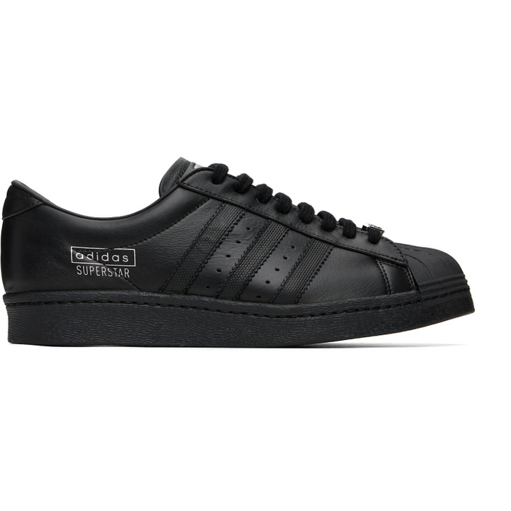 Photo: adidas Originals Black A Superstar Sneakers