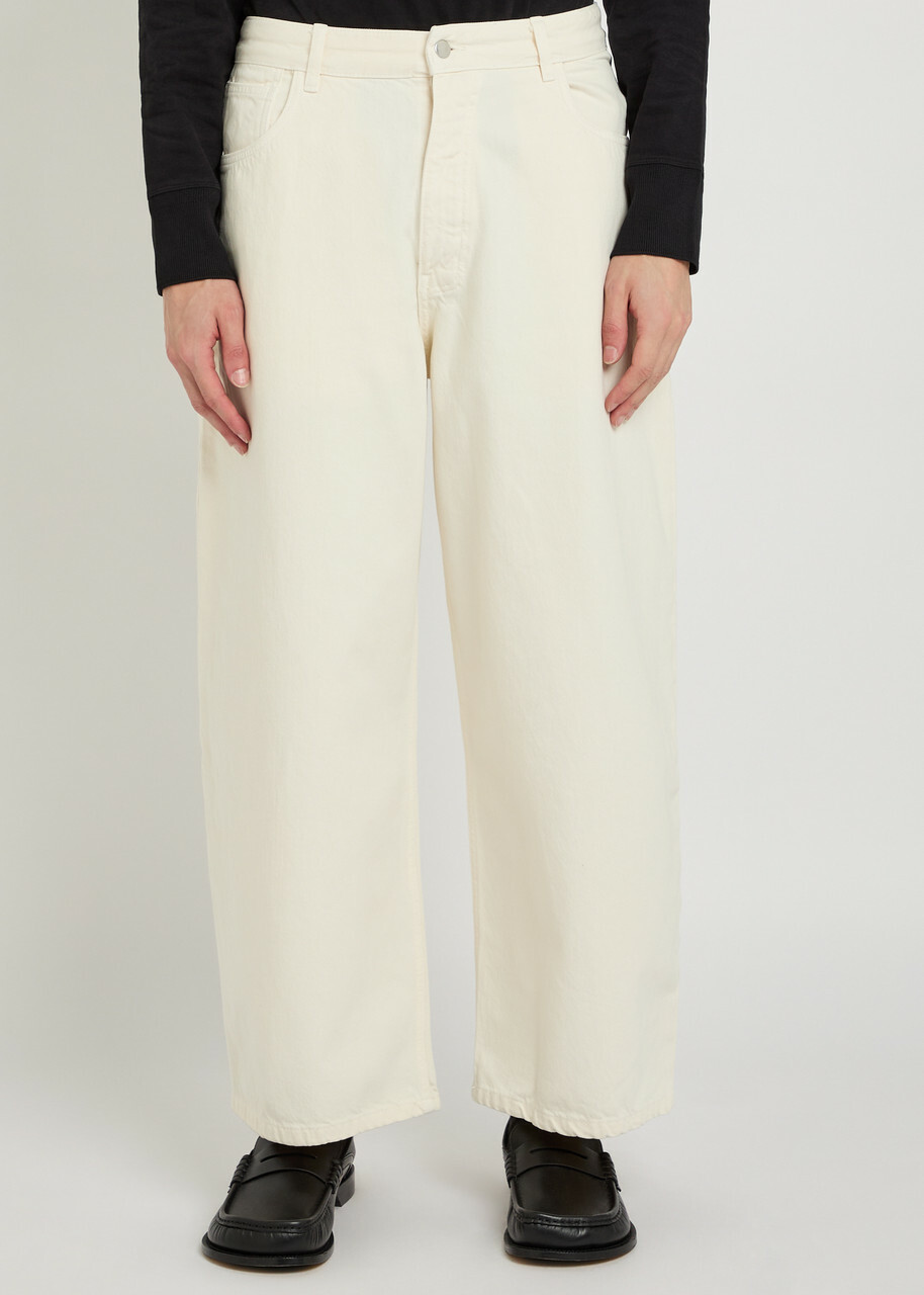 Studio Nicholson Paolo Wide Balloon-leg Jeans White