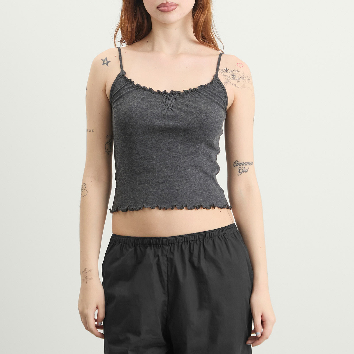 Deiji Studios Women's Flounce Tank in Grey