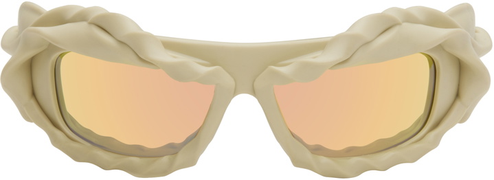 Photo: Ottolinger Beige Twisted Sunglasses