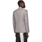 Maison Margiela Grey Technowool Twill Double-Breasted Blazer