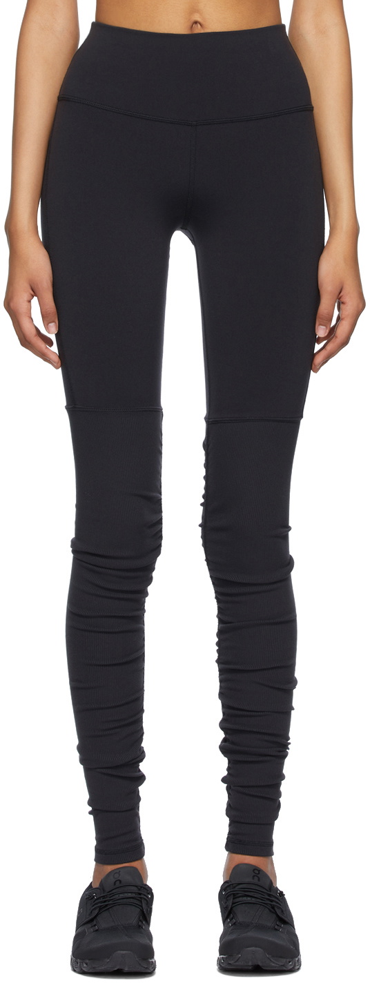 High Waisted Goddess Legging - Black/Black