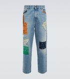 Alanui - Patchwork wide-leg jeans