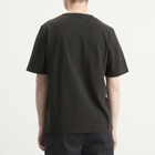 Folk Men's Slub Embroidery T-Shirt in Ecru Black Comet