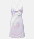 Pucci Iride satin jersey minidress