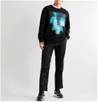 Balmain - Oversized Logo-Print Loopback Cotton-Jersey Sweatshirt - Black