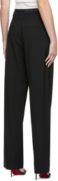 Dion Lee SSENSE EXCLUSIVE Black Layered Trousers